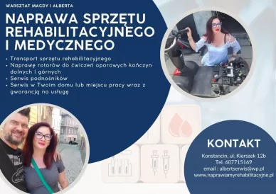 Dojazdowy Serwis Naprawy Skuterów Inwalidzkich Shoprider, Rowerów Trójkołowych, Rowerów Elektrycznych, Sprzętu Rehabilitacyjnego oraz Sprzętu Fitness 
